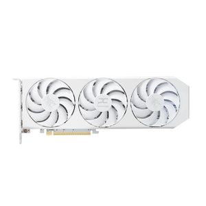 PowerColor RX 9060 XT Hellhound Spectral White OC 16GB GDDR6 Graphic Card - Mansa Computers