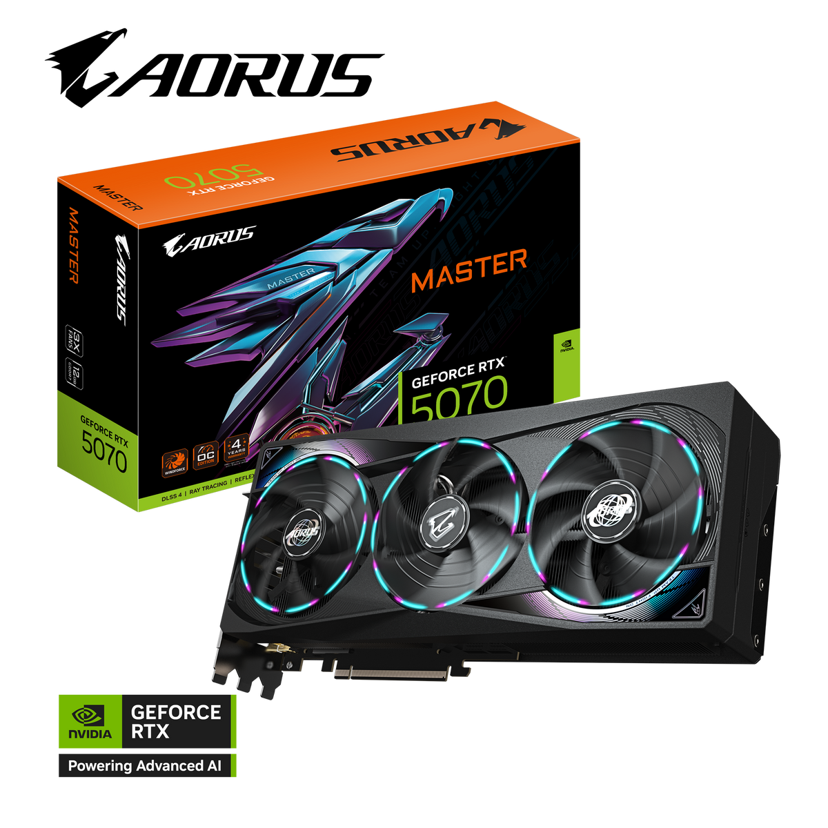 GIGABYTE RTX 5070 AORUS MASTER 12G - Mansa Computers