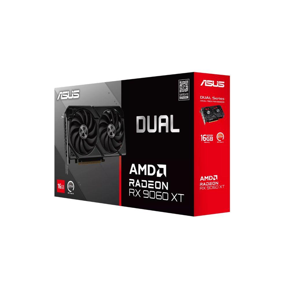 ASUS Dual RX 9060 XT 16GB GDDR6 – Compact 2.5-Slot Cooling