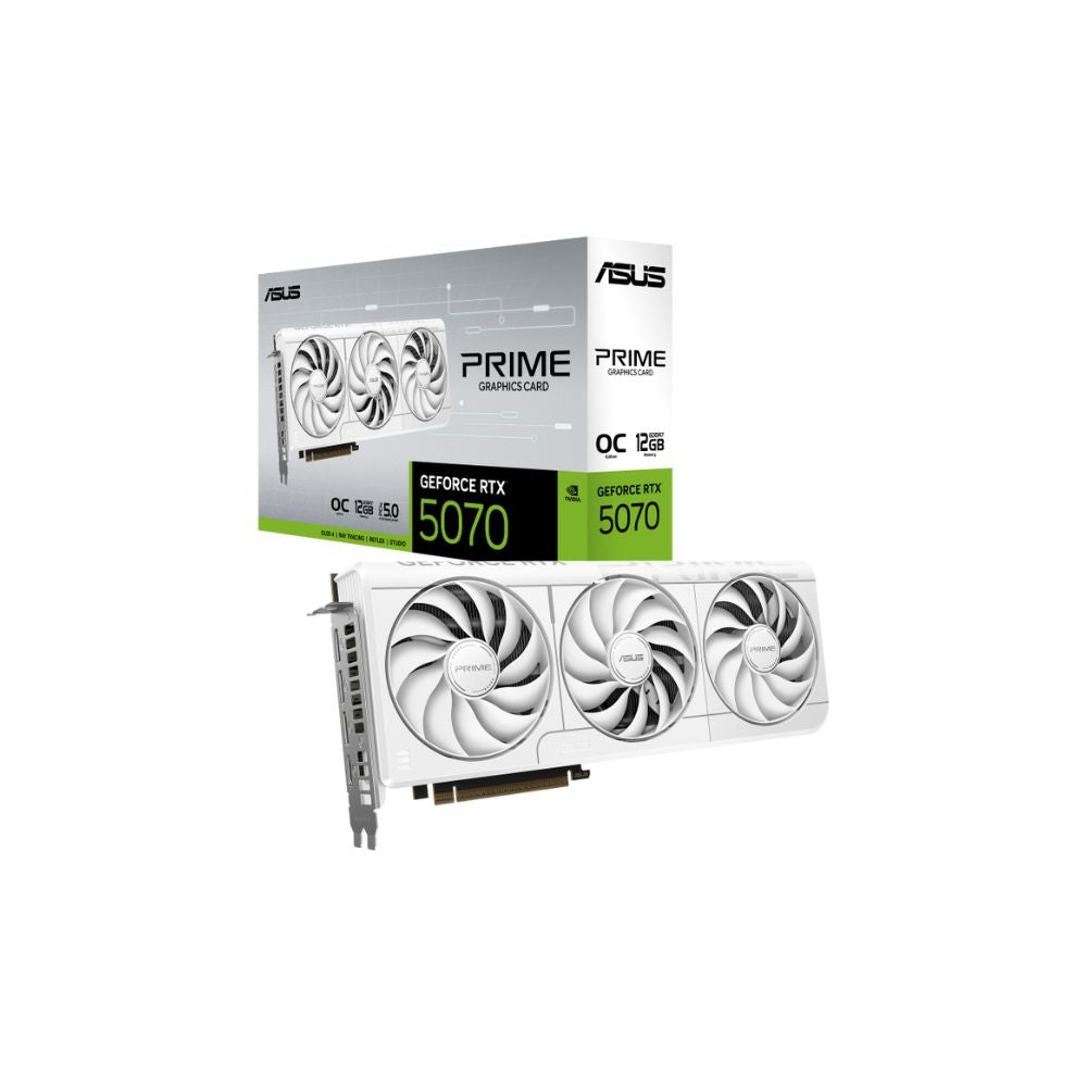 ASUS PRIME RTX 5070 OC – White 12GB GDDR7 Graphics Card