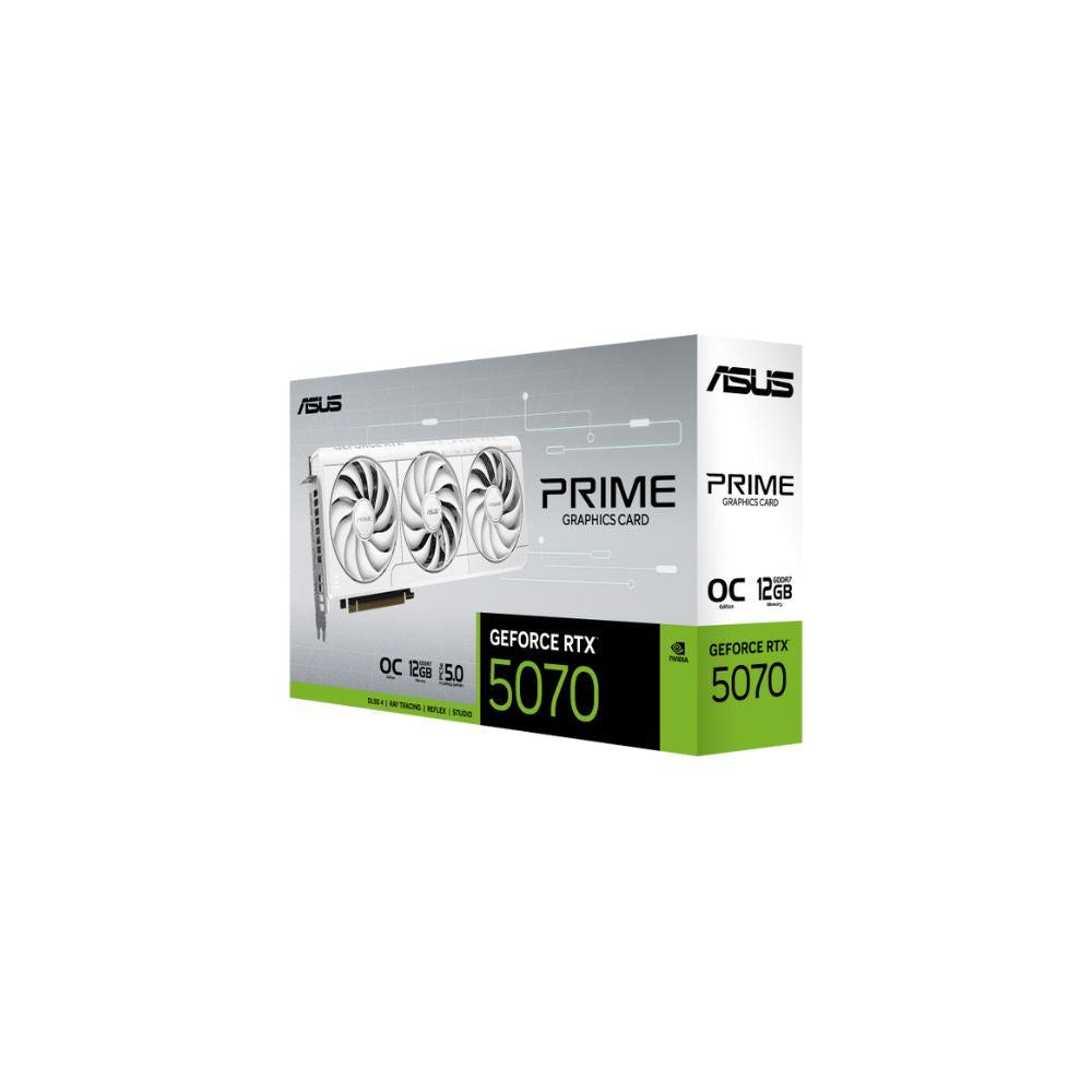 ASUS PRIME RTX 5070 OC – White 12GB GDDR7 Graphics Card