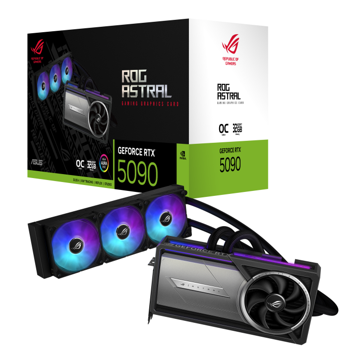 ASUS ROG Astral LC GeForce RTX 5090 32GB OC GDDR7 Liquid Force Graphics Card