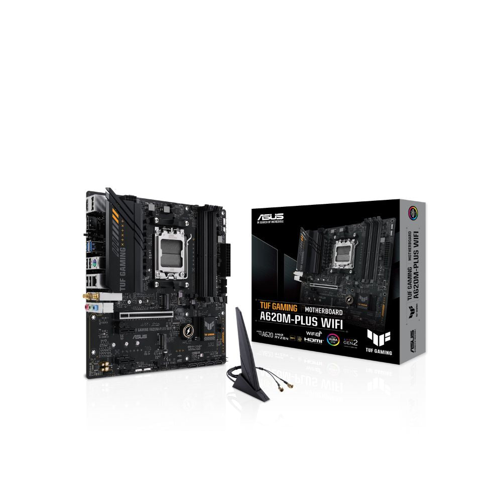 ASUS TUF GAMING A620M-PLUS WIFI – AM5 Motherboard with WiFi 6