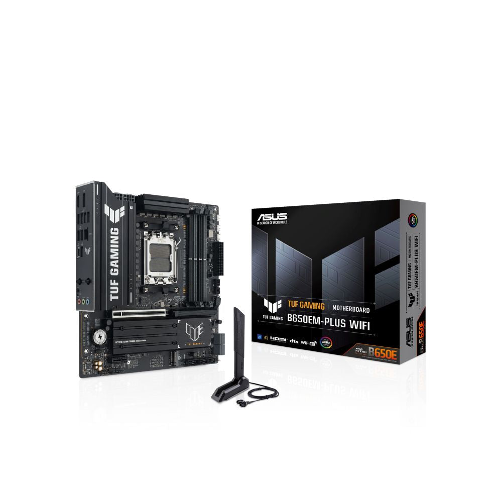 ASUS TUF GAMING B650EM-PLUS WIFI – Micro-ATX AM5 Motherboard