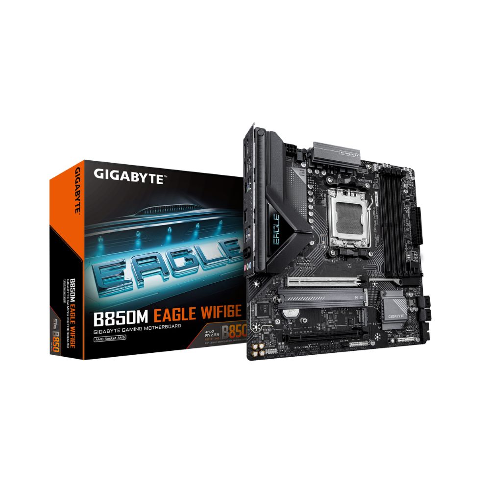Gigabyte B850M EAGLE WIFI6E Motherboard – PCIe 5.0 Ready