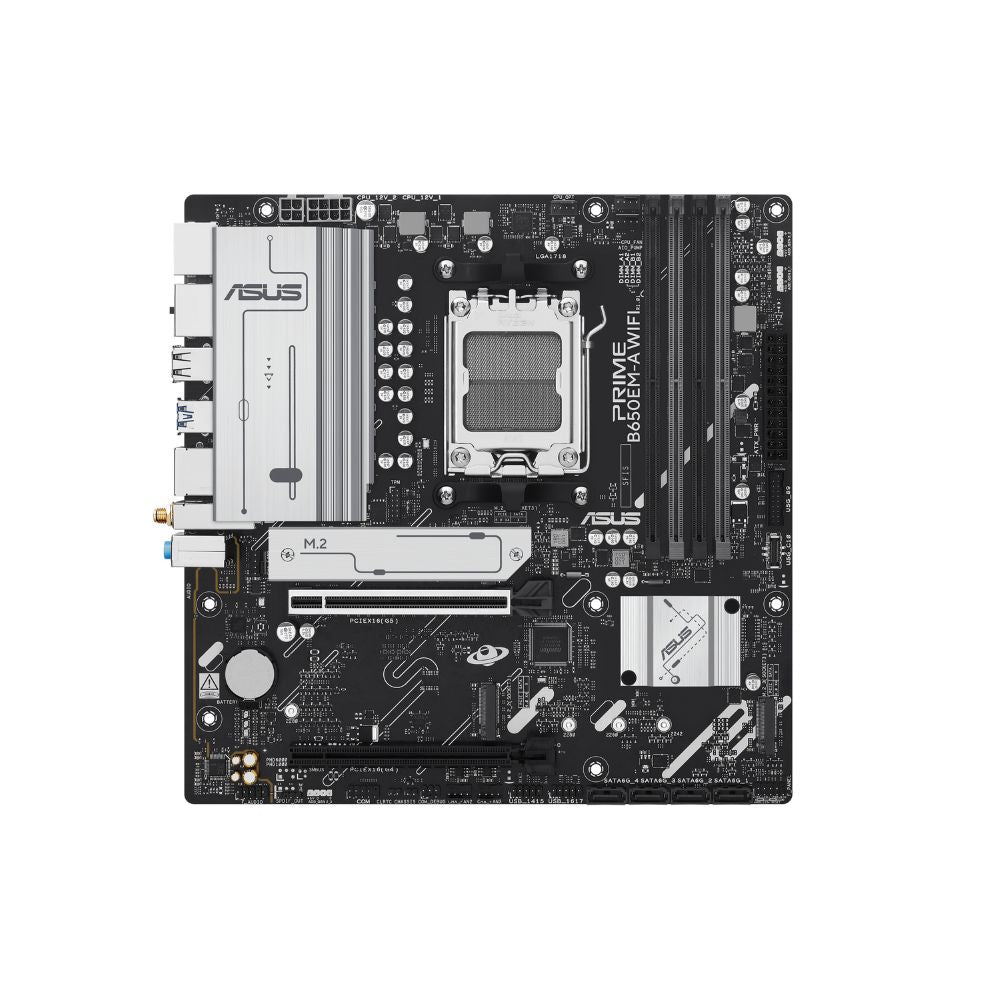 ASUS PRIME B650EM-A WIFI Motherboard – Reliable AM5 micro ATX