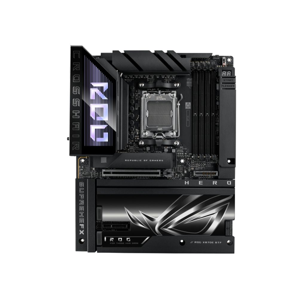 ASUS ROG CROSSHAIR X870E HERO BTF – Premium BTF Motherboard for AMD