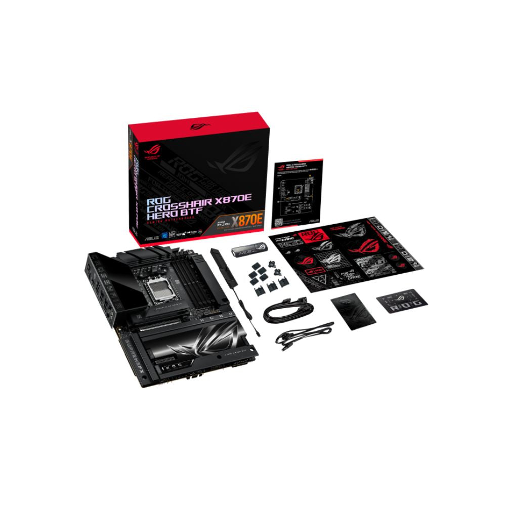 ASUS ROG CROSSHAIR X870E HERO BTF – Premium BTF Motherboard for AMD