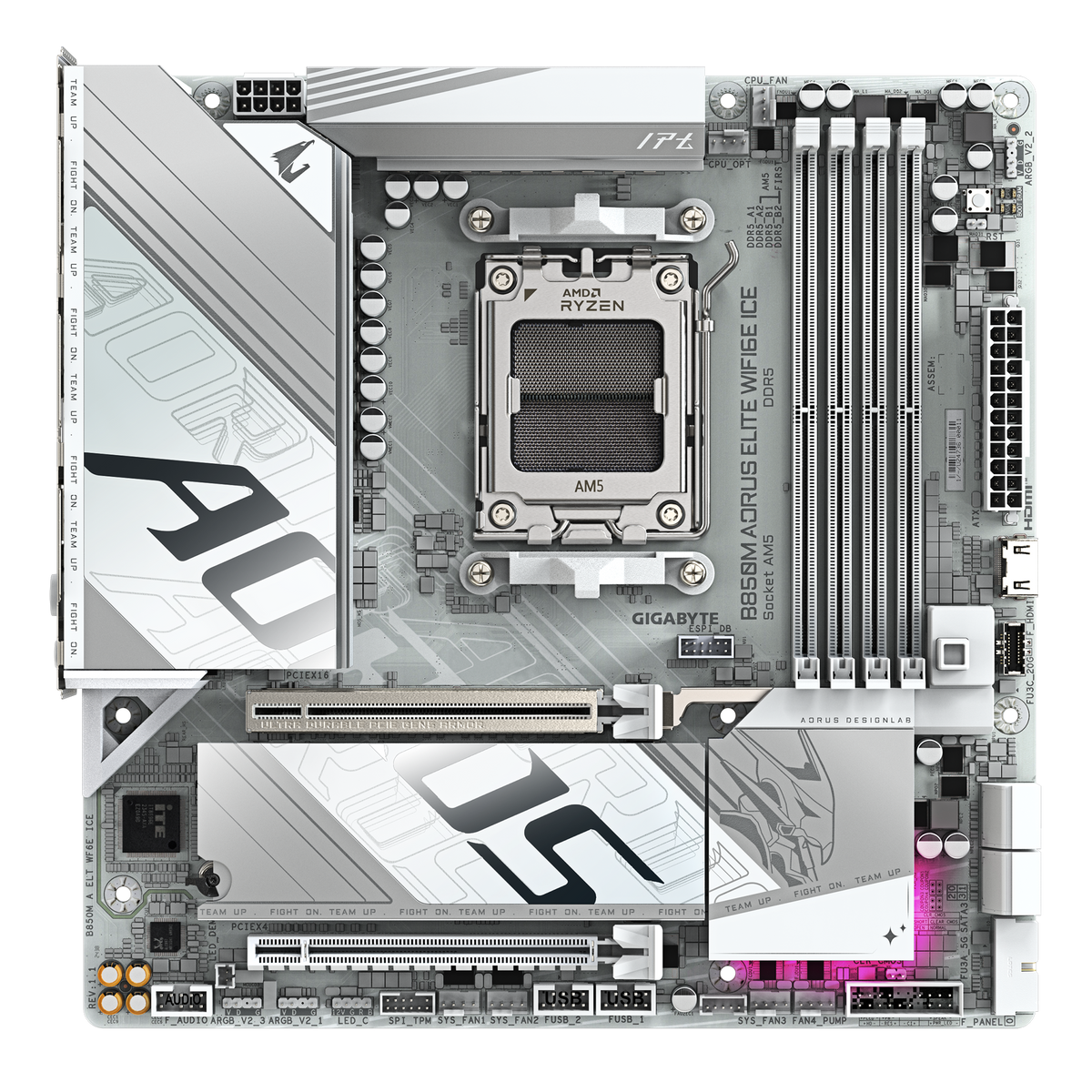 Gigabyte B850M A ELITE WF6E ICE Motherboard - Mansa Computers