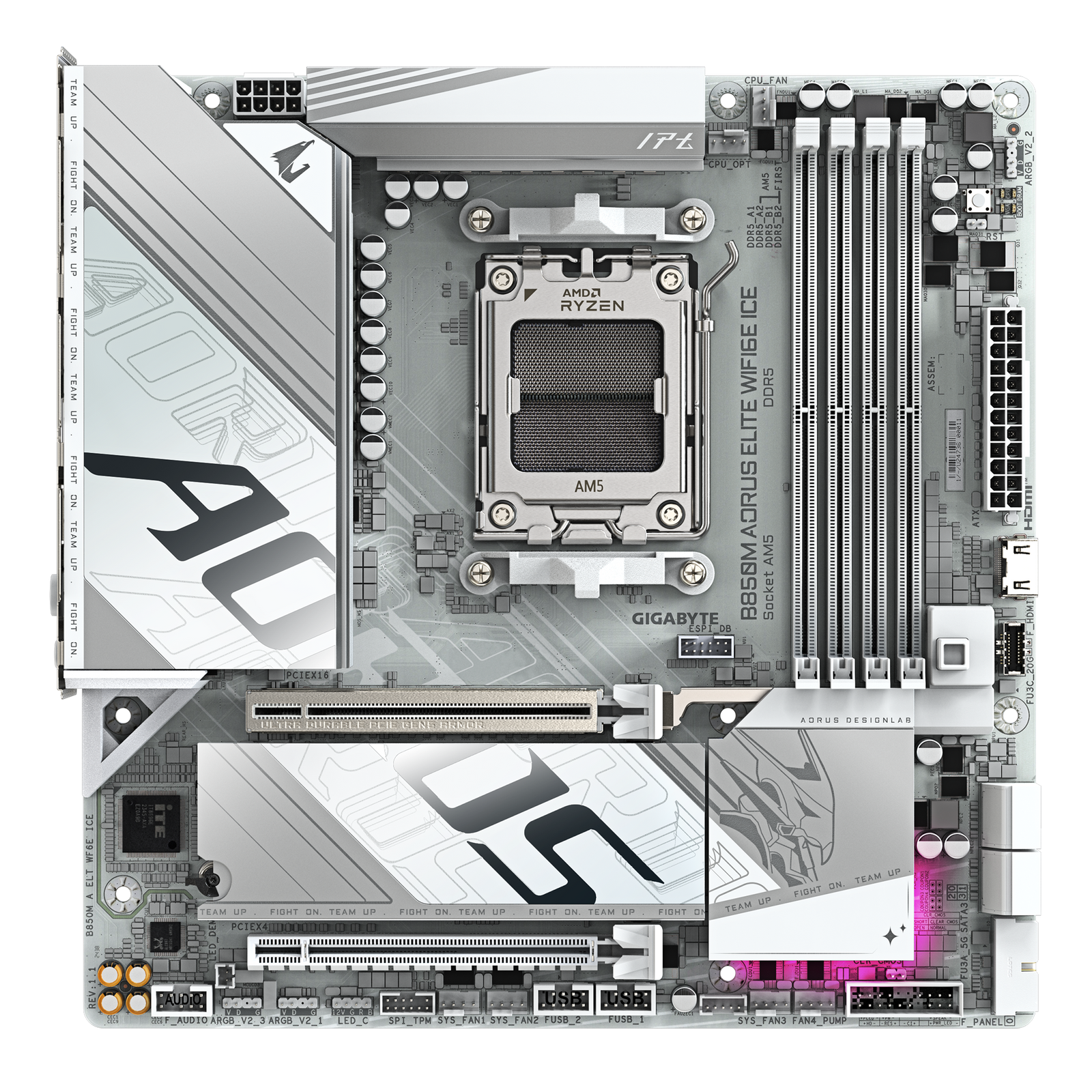 Gigabyte B850M A ELITE WF6E ICE Motherboard - Mansa Computers