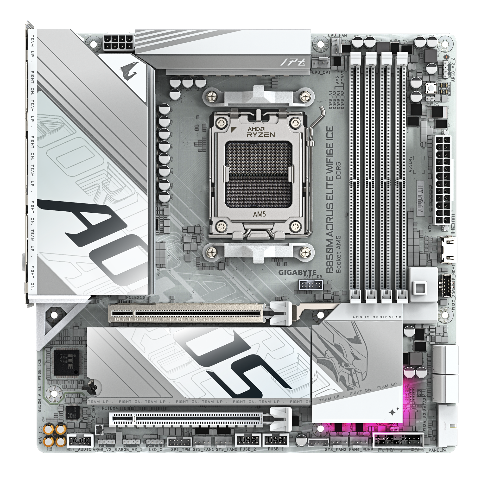 Gigabyte B850M A ELITE WF6E ICE Motherboard - Mansa Computers