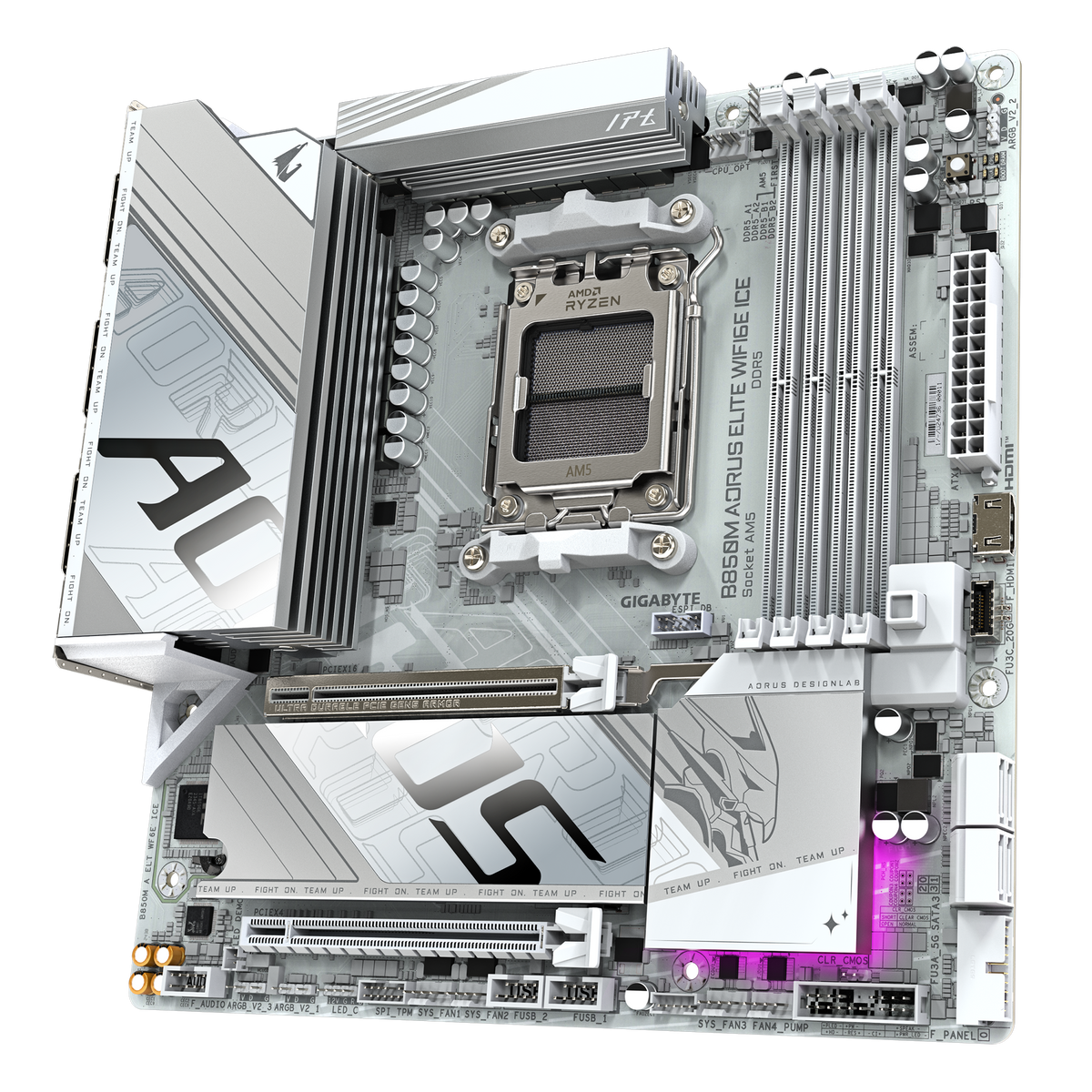 Gigabyte B850M A ELITE WF6E ICE Motherboard - Mansa Computers