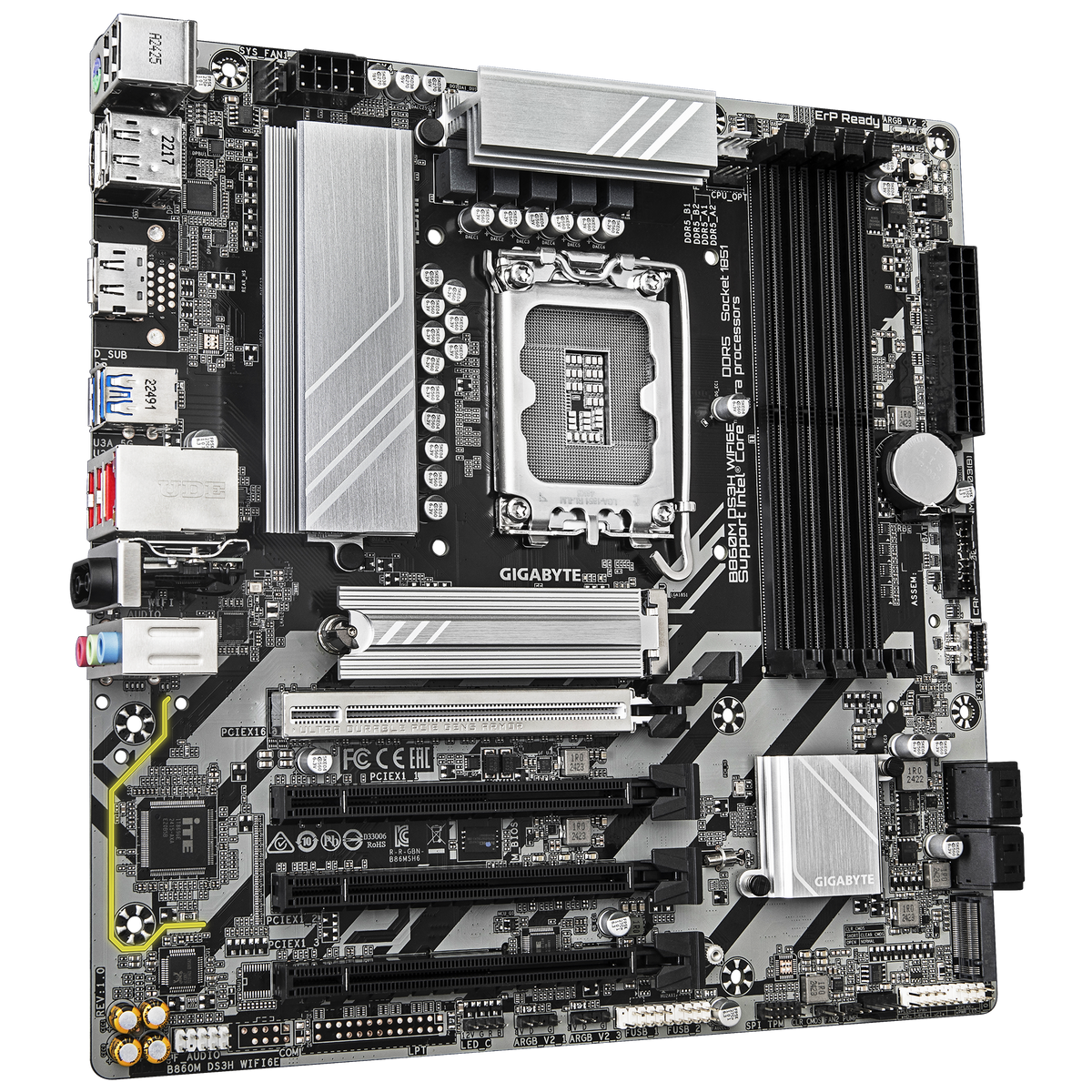 Gigabyte B860M DS3H WIFI6E Motherboard - Mansa Computers