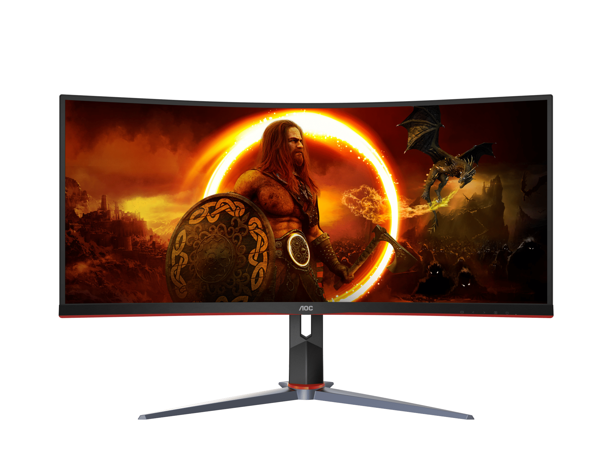 AOC 34" CU34G2XP 180Hz VA WQHD Curved Gaming Monitor - Mansa Computers