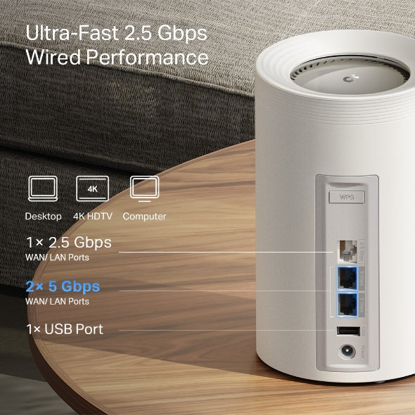 TP-Link Deco BE65 Pro BE11000 Whole Home Mesh WiFi 7 System (2-pack) - Mansa Computers