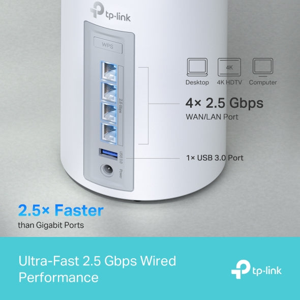 【新品・未使用】TP-Link Deco BE65 BE11000 1台 おまけ Deco BE65 | BE11000 Whole Home Mesh WiFi 7 System | TP-Link