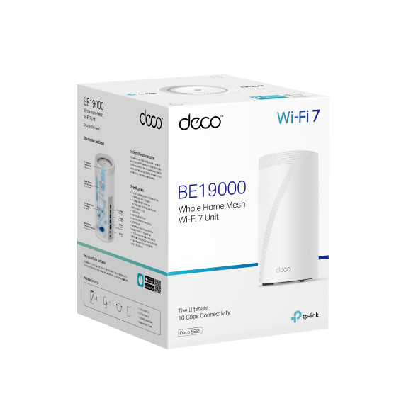 TP-Link Deco BE85 BE22000 Tri-Band Whole Home Mesh WiFi 7 System (1-pack) - Mansa Computers