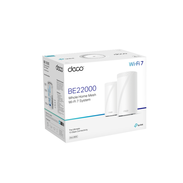 TP-Link Deco BE85 BE22000 Tri-Band Whole Home Mesh WiFi 7 System (2-pack) - Mansa Computers