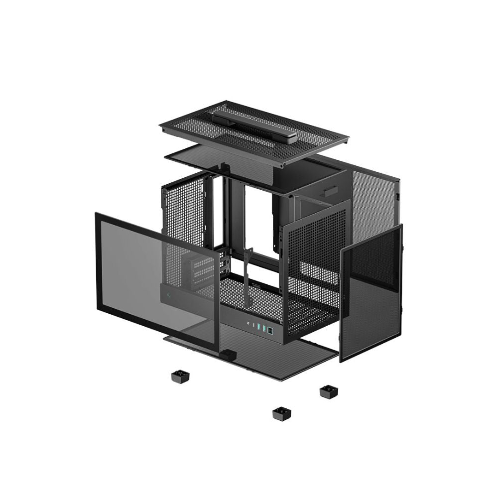 DeepCool CH160 ITX Case – Tempered Glass Mini-ITX Chassis