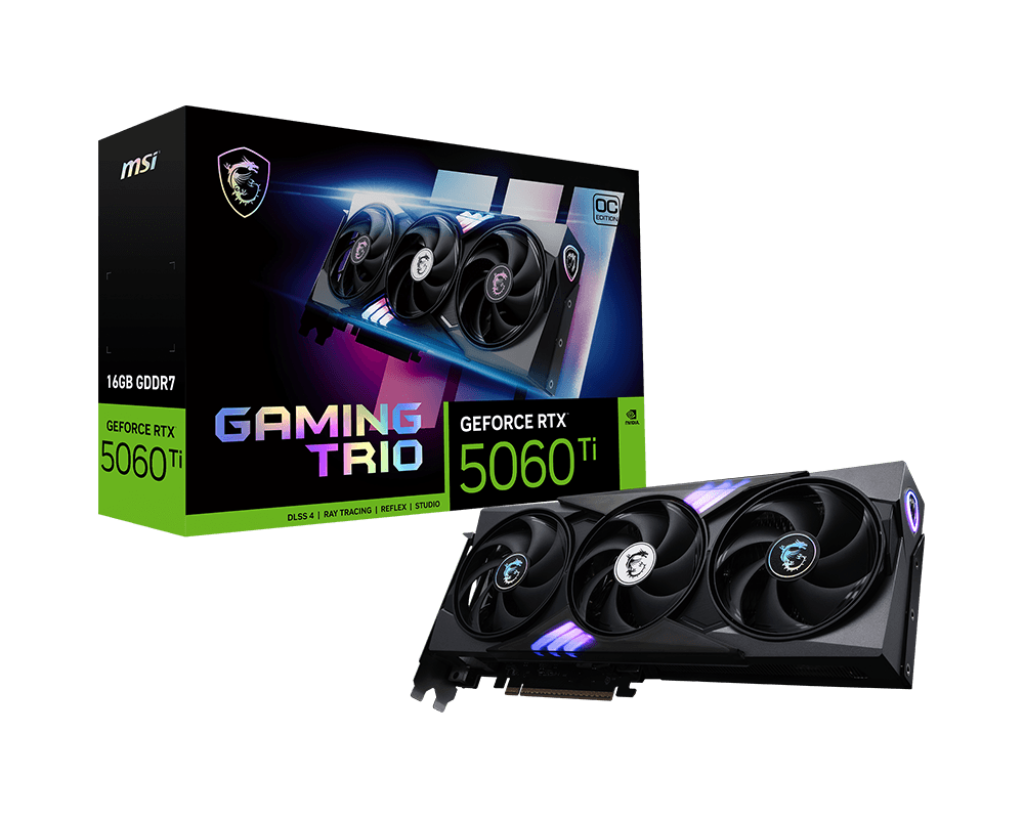 MSI GeForce RTX 5060 Ti 16G GAMING TRIO OC Graphics Card - Mansa Computers