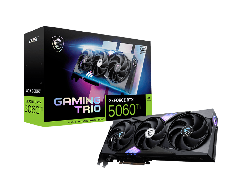 MSI GeForce RTX 5060 Ti 8G GAMING TRIO OC Graphics Card - Mansa Computers