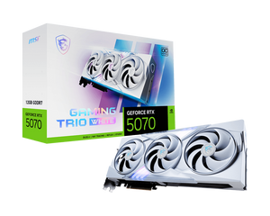 MSI GeForce RTX 5070 12GB Gaming Trio OC White Graphics Card - Mansa Computers