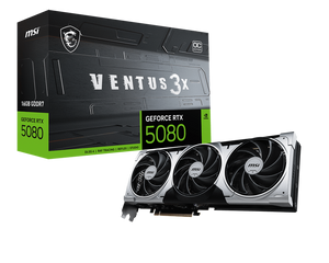 MSI GeForce RTX 5080 16GB Ventus 3X OC Plus Graphics Card