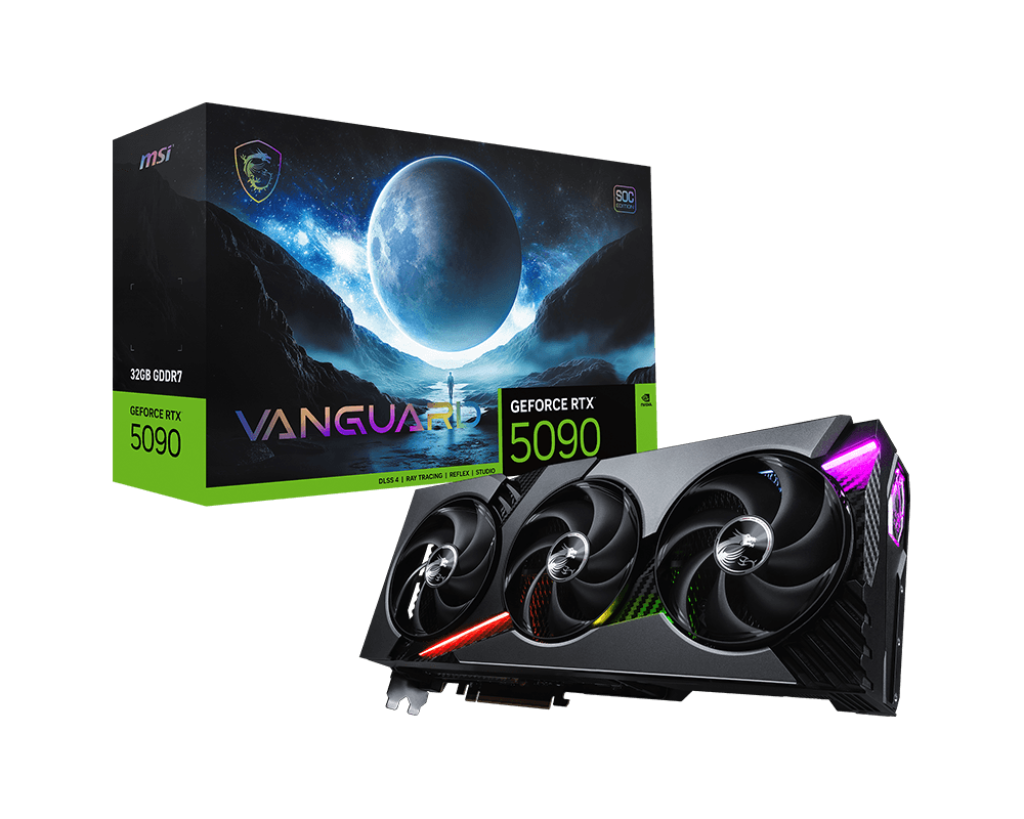 MSI GeForce RTX 5090 32GB Vanguard SOC Graphics Card - Mansa Computers