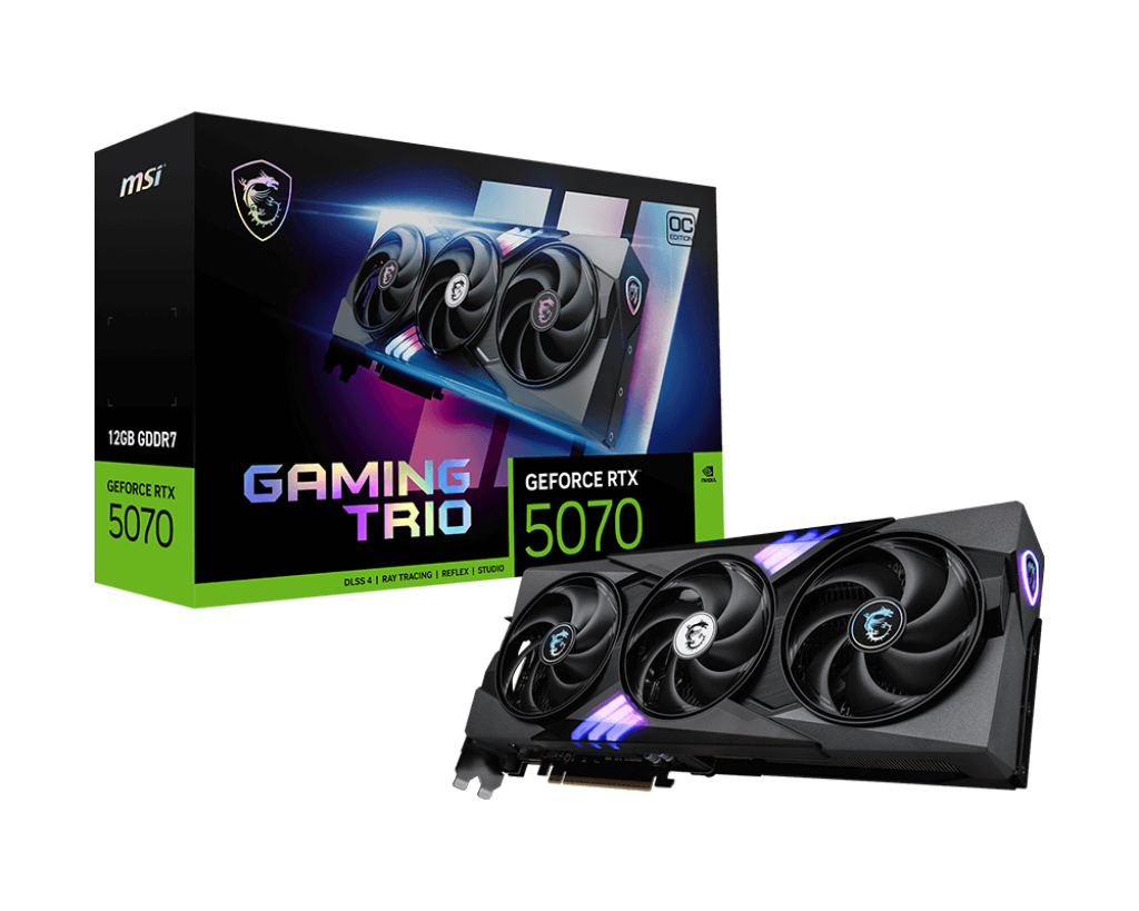 MSI GeForce RTX 5070 12GB Gaming Trio OC Graphics Card - Mansa Computers