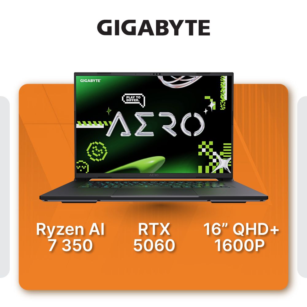 Gigabyte 16" X16 1VH93SGC94DH AERO Productivity Laptop