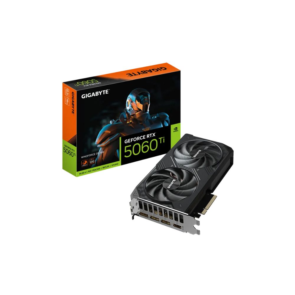 GIGABYTE RTX 5060 Ti WINDFORCE OC – 16GB GDDR7 Gaming GPU