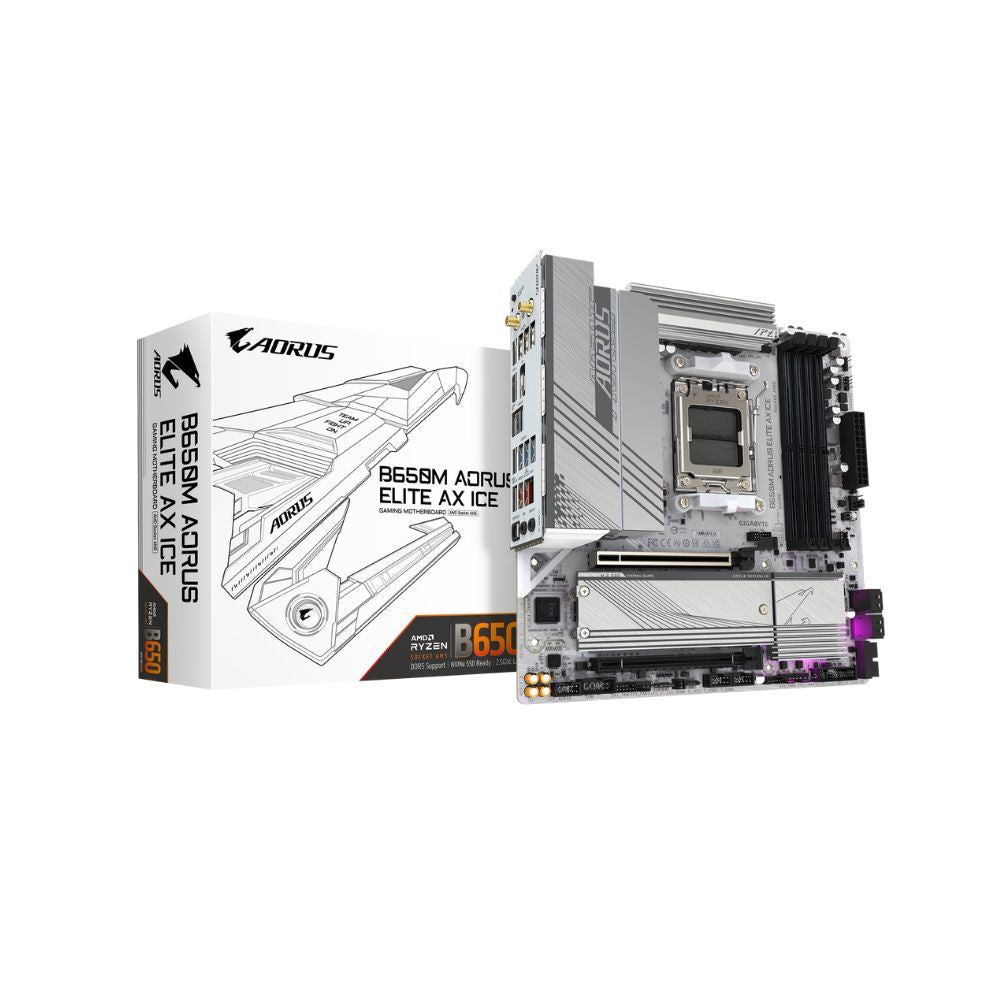 Gigabyte B650M Aorus Elite AX ICE Motherboard