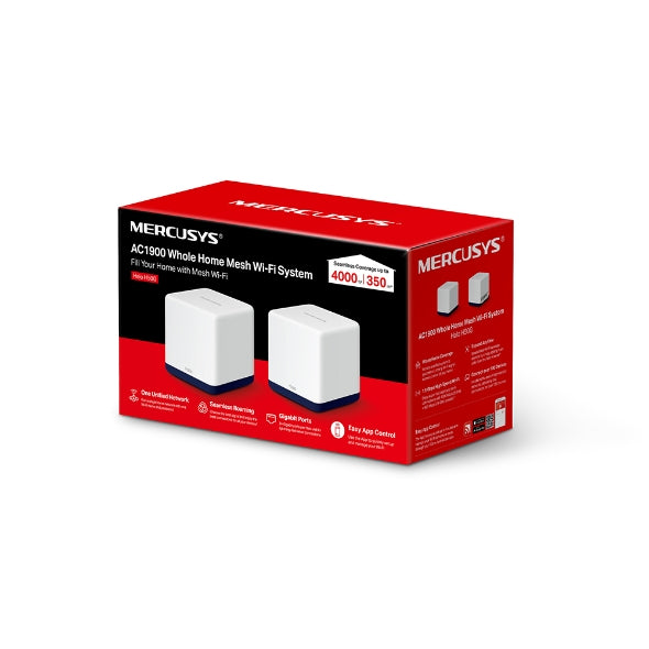 Mercusys Halo H50G AC1900 Whole Home Mesh Wi-Fi System Router (2-pack) - Mansa Computers