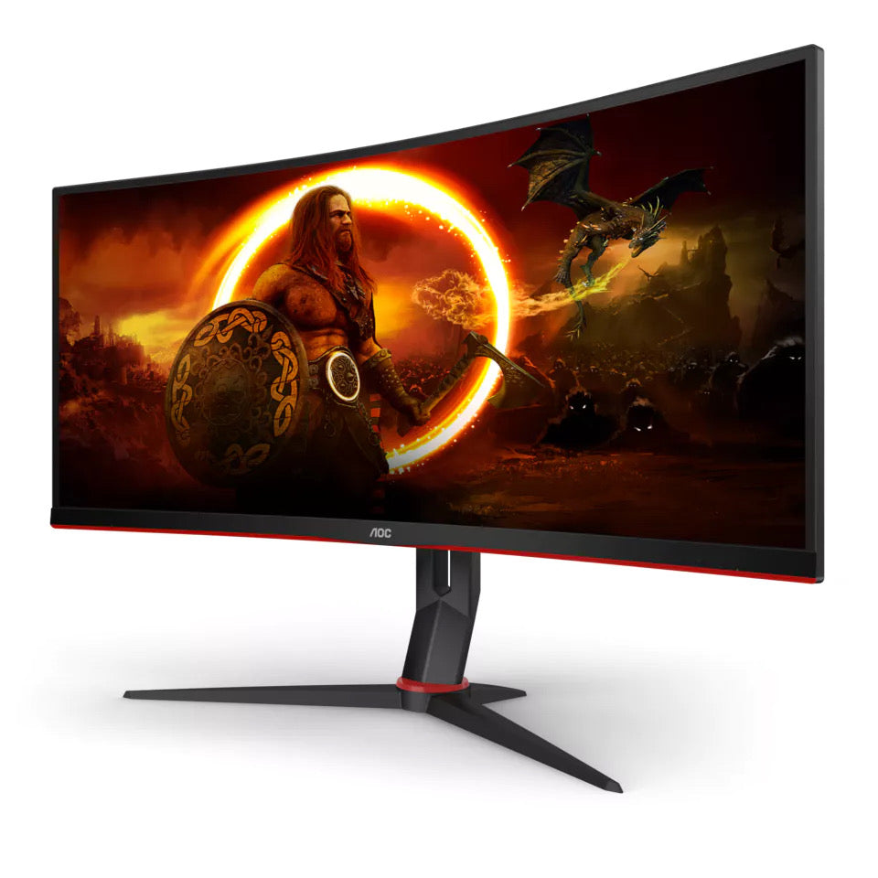 AOC 34" CU34G2XP 180Hz VA WQHD Curved Gaming Monitor - Mansa Computers