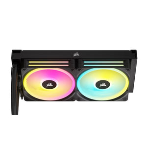 CORSAIR iCUE LINK H100i RGB Liquid CPU Cooler - QX120 RGB Fans - 240mm Radiator
