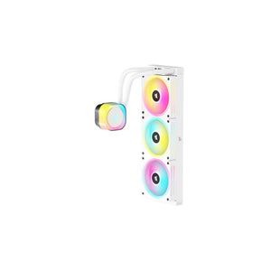 CORSAIR iCUE LINK H150i RGB White Liquid CPU Cooler - QX120 RGB Fans - 360mm Radiator