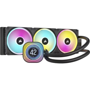 CORSAIR iCUE LINK H150i LCD Liquid CPU Cooler - QX120 RGB Fans - IPS LCD - 360mm Radiator