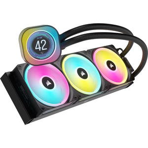 CORSAIR iCUE LINK H150i LCD Liquid CPU Cooler - QX120 RGB Fans - IPS LCD - 360mm Radiator
