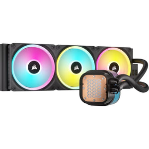 CORSAIR iCUE LINK H150i LCD Liquid CPU Cooler - QX120 RGB Fans - IPS LCD - 360mm Radiator