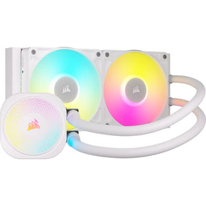 CORSAIR iCUE LINK TITAN 240 RX RGB Liquid CPU Cooler with RX120 RGB fans - White
