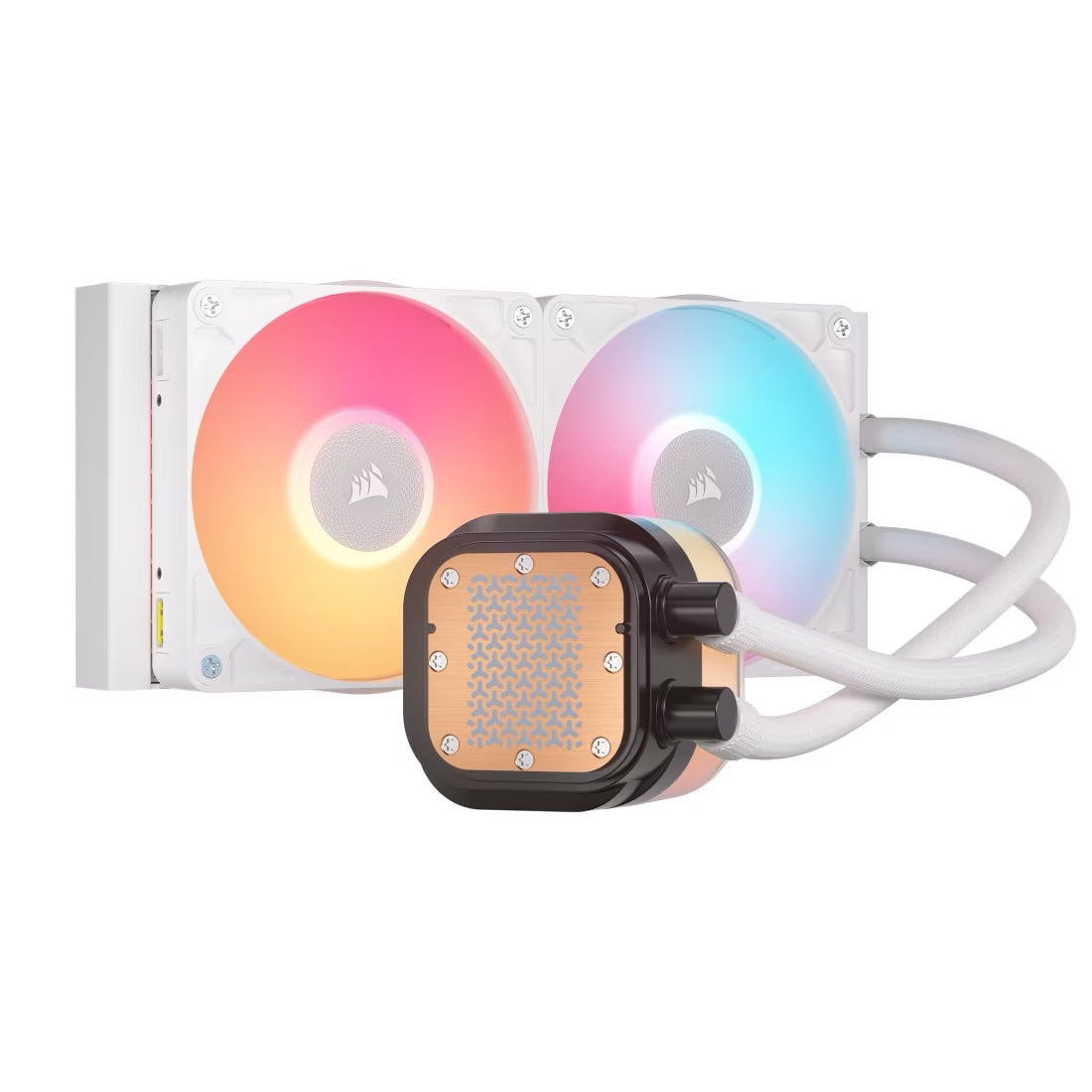 CORSAIR iCUE LINK TITAN 240 RX LCD Liquid CPU Cooler - White - Mansa Computers