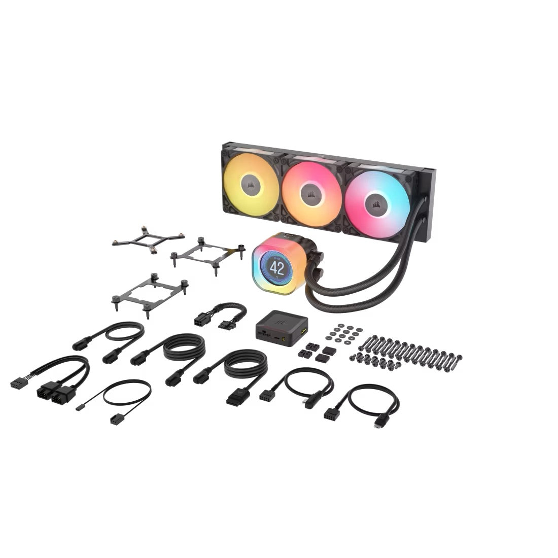 CORSAIR iCUE LINK TITAN 360 RX LCD Liquid CPU Cooler - Mansa Computers