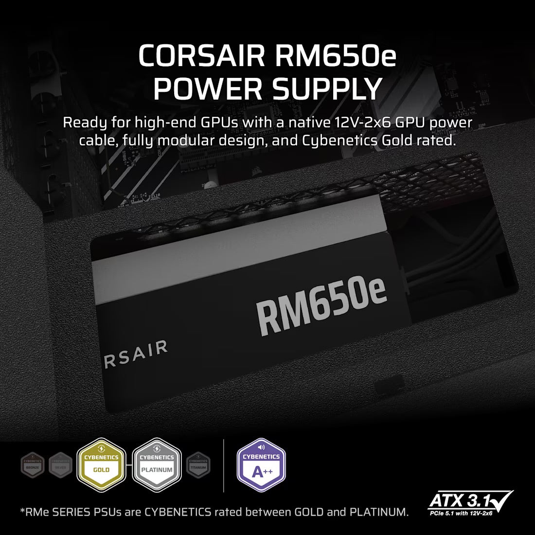 Corsair RM650e RMe Series 650W ATX Power Supply - Mansa Computers