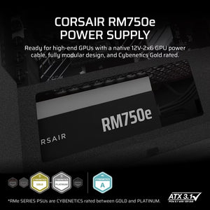 Corsair RM750e RMe Series 750W ATX 3.1 Power Supply