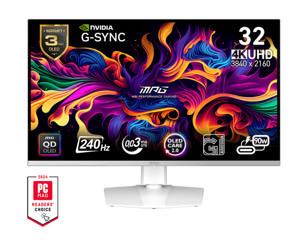 MSI 32" MPG 321URXW QD-OLED Gaming Monitor - Mansa Computers