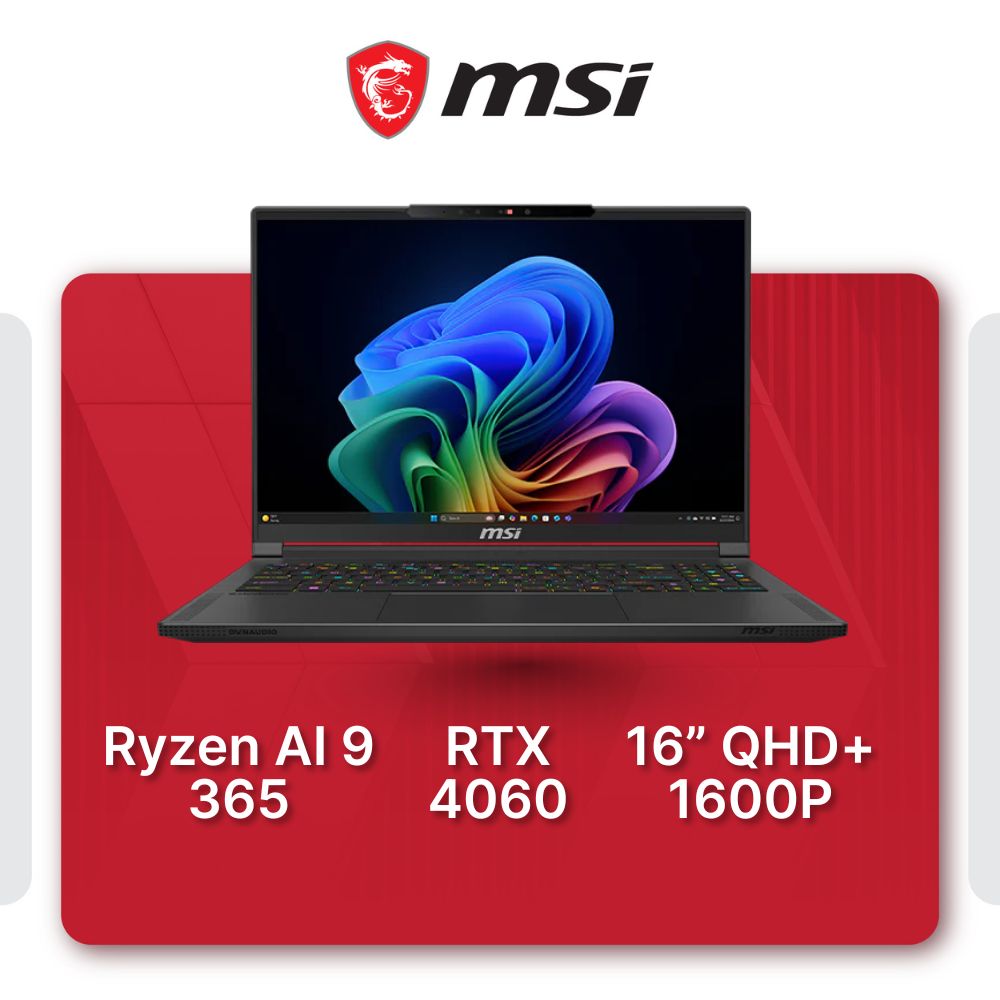 MSI Stealth A16 AI+ Copilot+ Productivity Laptop - Mansa Computers