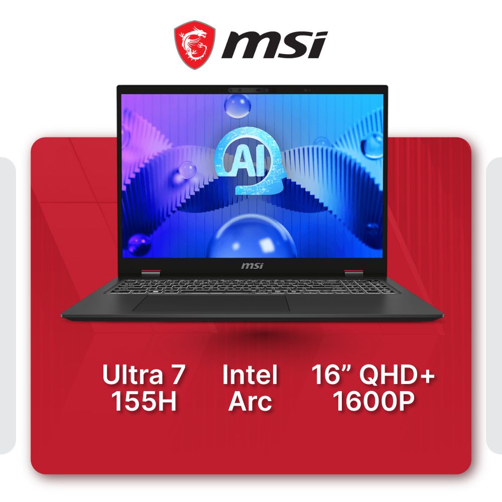 MSI Prestige 16 AI Evo B1MG Productivity Laptop - Mansa Computers