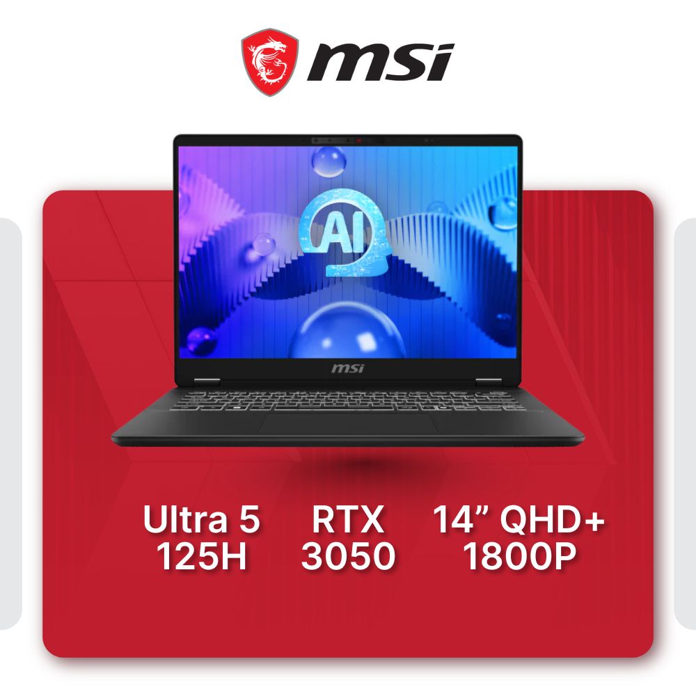 MSI Prestige 14 AI Studio C1UDXG Productivity Laptop - Mansa Computers