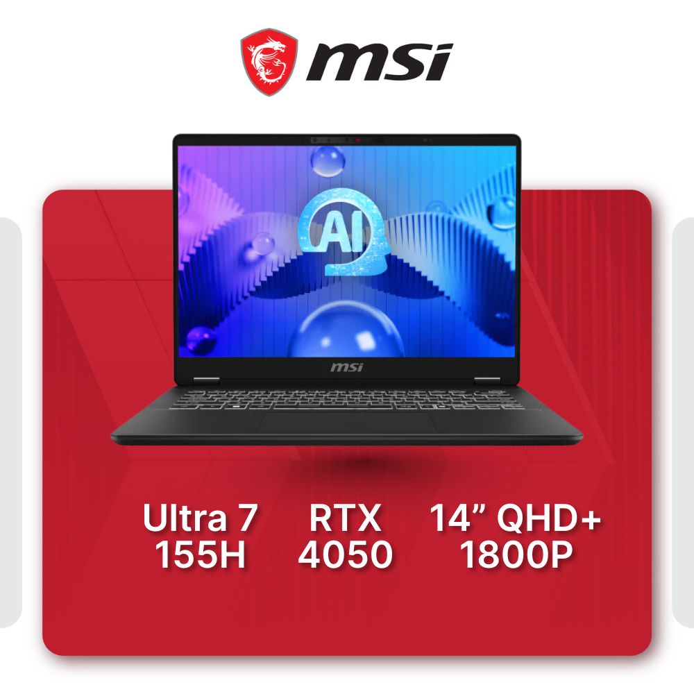 MSI Prestige 14 AI Studio C1VEG Productivity Laptop - Mansa Computers