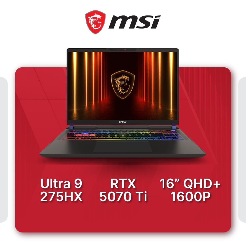 MSI Vector 16 HX A2XW – RTX 5070 Ti Gaming Laptop